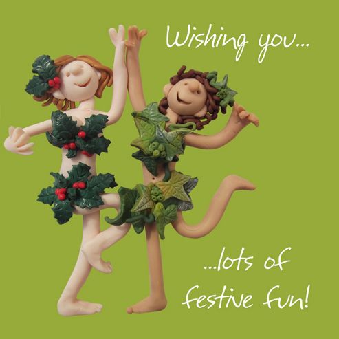 Image of Holy Mackerel Festive Fun Greetings Card