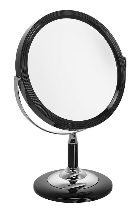 Image of Famego 5x Magnification Pedestal Mirror In Black