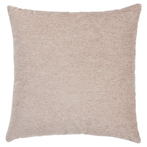 Image of Plain Chenille Cushion, Taupe