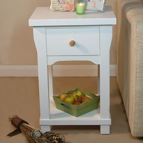 Image of Baumhaus Hampton 1 Drawer Lamp Table In Ash