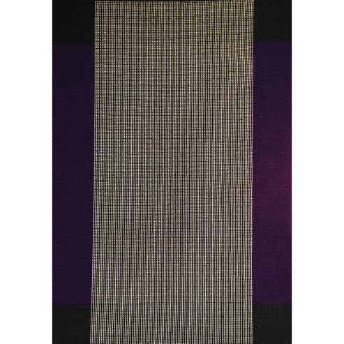 Image of Inrugs Ellora Black/lilac Woven Rug - 290cm X 200cm (9 Ft 6 In X 6 Ft 6.5 In)
