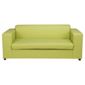 Stanza Leather Effect Sofabed Lime Green