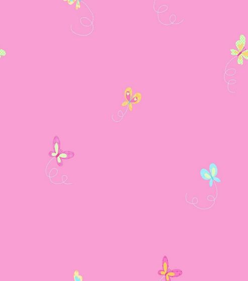 Image of Butterfly Bedroom Wallpaper - Pink