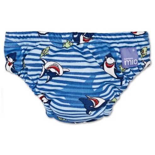 Image of Bambino Mio Swim Nappy - Extra Large Blue Shark 12-15kg