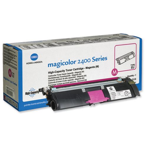Image of Konica Minolta Magicolor Magenta Toner High Yield 4,500 For 2400w, 2430dl, 2450