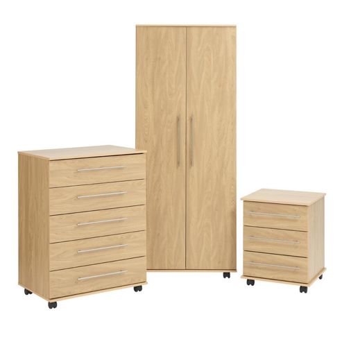 Image of Ideal Furniture Bobby Bedroom Collection - Oak