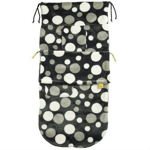 Image of Buggy Snuggle Fur Buggysnuggles (charcoal Retro Spotty)