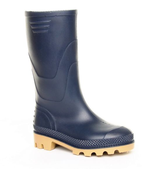 Image of Brantano Boys Basic Welly Blue Wellington Boots - Blue