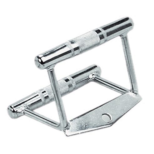 Image of Marcy Fixed Chrome V-bar Row Handle Cable Gym Attachment
