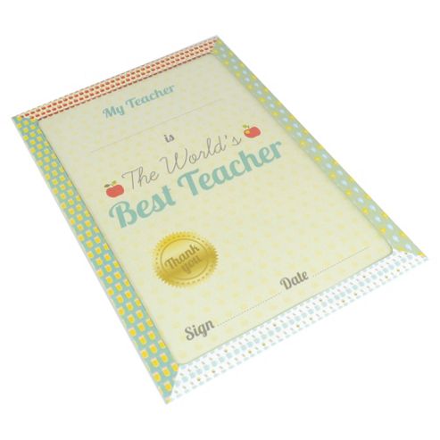 Image of Best Teacher Certificate
