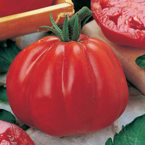 Image of Tomato 'cuore Di Bue' - Vita Sementi&reg; Italian Seeds - 1 Packet (390 Tomato Seeds)