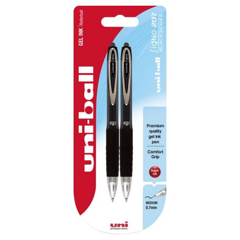 Image of Uni-ball 207b Gel Rt Twin Pack Black