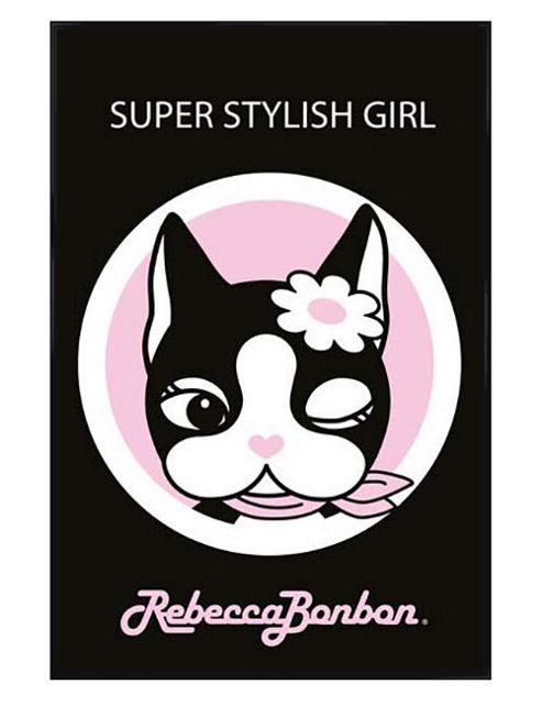 Image of Rebecca Bonbon Gloss Black Framed Super Stylish Girl Poster
