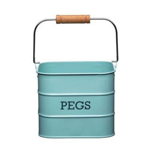 Image of Living Nostalgia Vintage Peg Tin, Blue