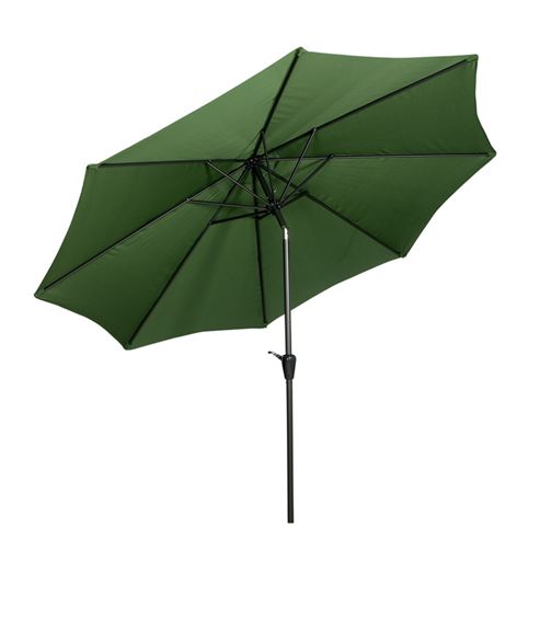 Image of Green 3m Powdercoat Aluminium Crank And Tilt Parasol (38mm Pole, 8 Ribs)