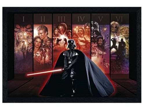 Image of Star Wars Anthology Black Wooden Framed The Complete Poster