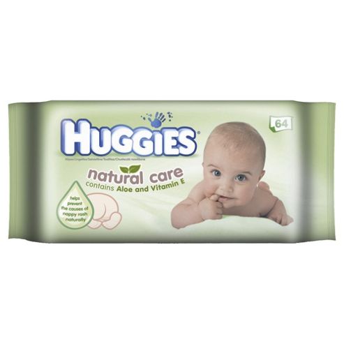 Image of Huggies Natural Care Baby Wipes - 64 Wipes