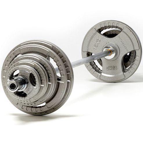 Image of Exercise 105kg Olympic Weight Set With 6ft Olympic Bar