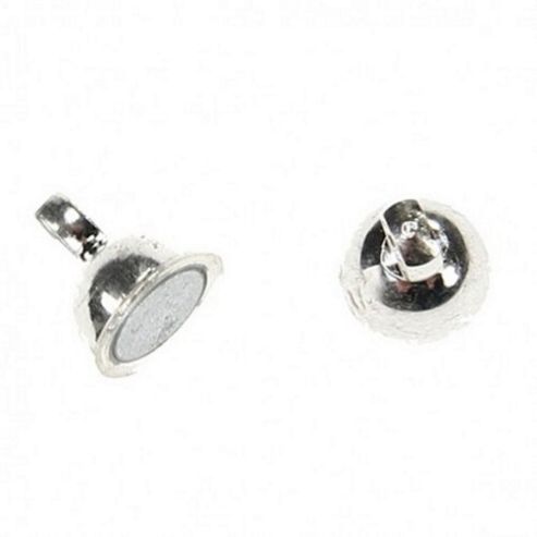 Image of Small Magnetic Clasp - Silver - 6 Pack