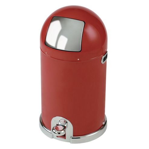 Image of Typhoon 33l Capsule Enamel Kitchen Bin In Red