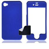 Apple iPhone 4, 4S S U-bop ShadowSHELL Rubberised Case Charcoal Blue