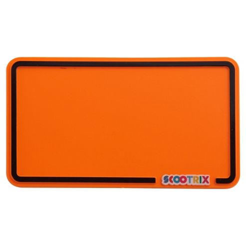 Image of Scootrix Ride-on Number Plate, Neon Orange