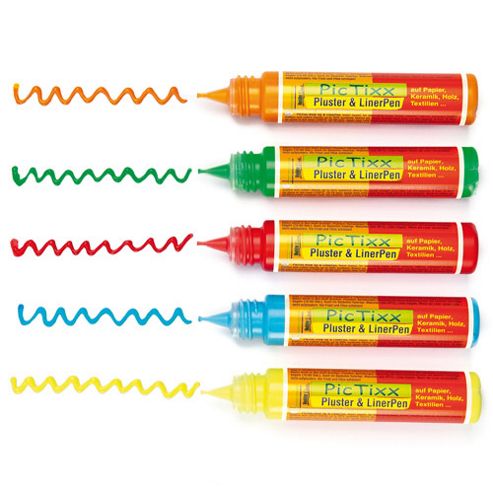 Image of Pictixx 3d Puffy Paint Pens (pack Of 5)