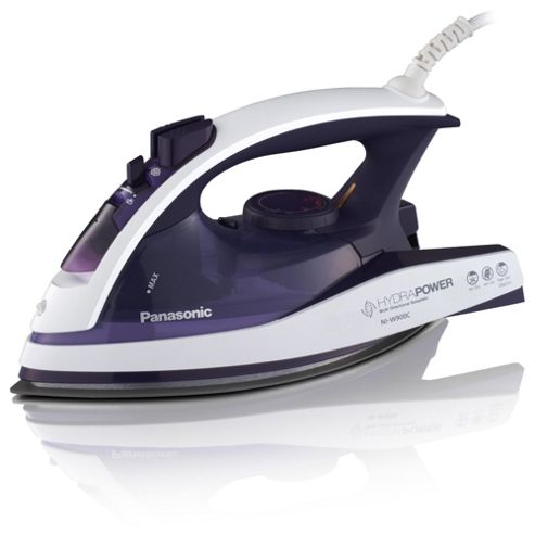 Image of Panasonic Ni-w900cvxc Ceramic Plate Steam Iron - Voilet & White