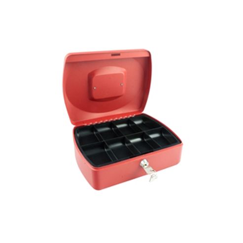 Image of Q-connect Cash Box 10 Inch Red