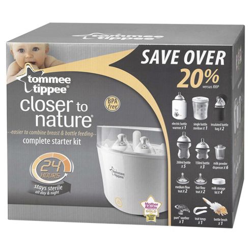 Image of Tommee Tippee Closer To Nature Complete Starter Kit