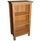Kelburn Furniture Essentials Mini Bookcase in Light Oak Stain and Satin Lacquer