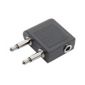 Skytronic 758480 Airplane Headphone Socket Adaptor