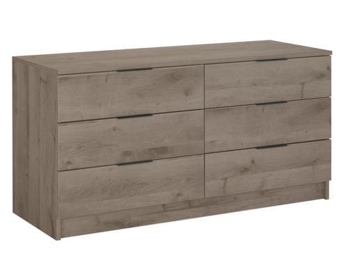 Image of Gami Brooklyn 6 Drawer Chest - Oak Ash