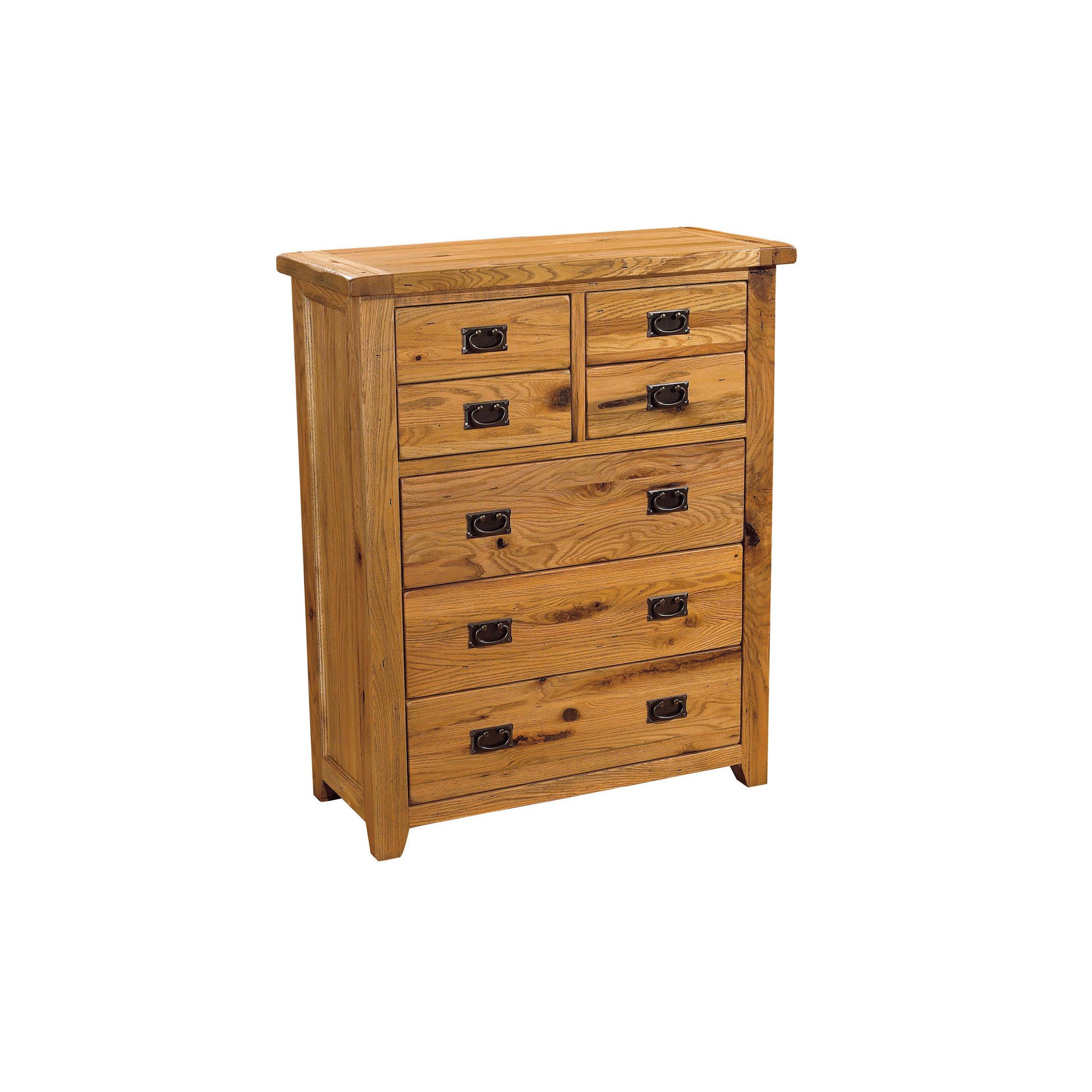 Kelburn Furniture Parnell 4 Over 3 Chest of Drawers in Rustic Oak at Tesco Direct