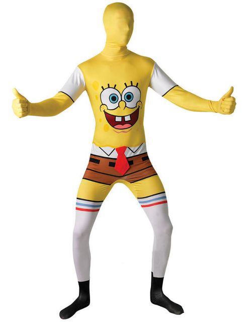 Image of Adult Spongebob Squarepants Second Skin Extra Large