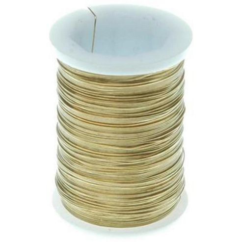 Image of Brass Wire - 34 Gauge - Gold 24yds