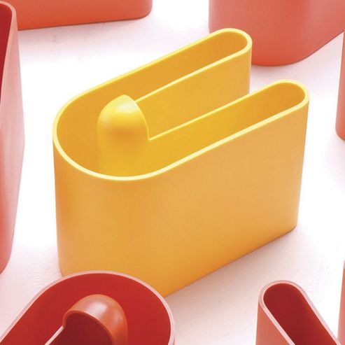 Image of B-line Buk Magazine Rack - Yellow