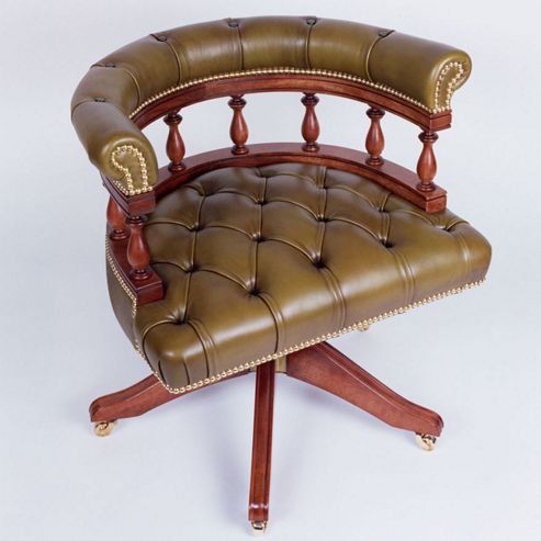 Image of Curzon Gallery Collection Architect's Mid-back Chair With Foam Interior - Green