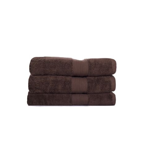 Image of Hotel 750gsm Pima Cotton Face Towel Seafoam 30x30cm - Chocolate