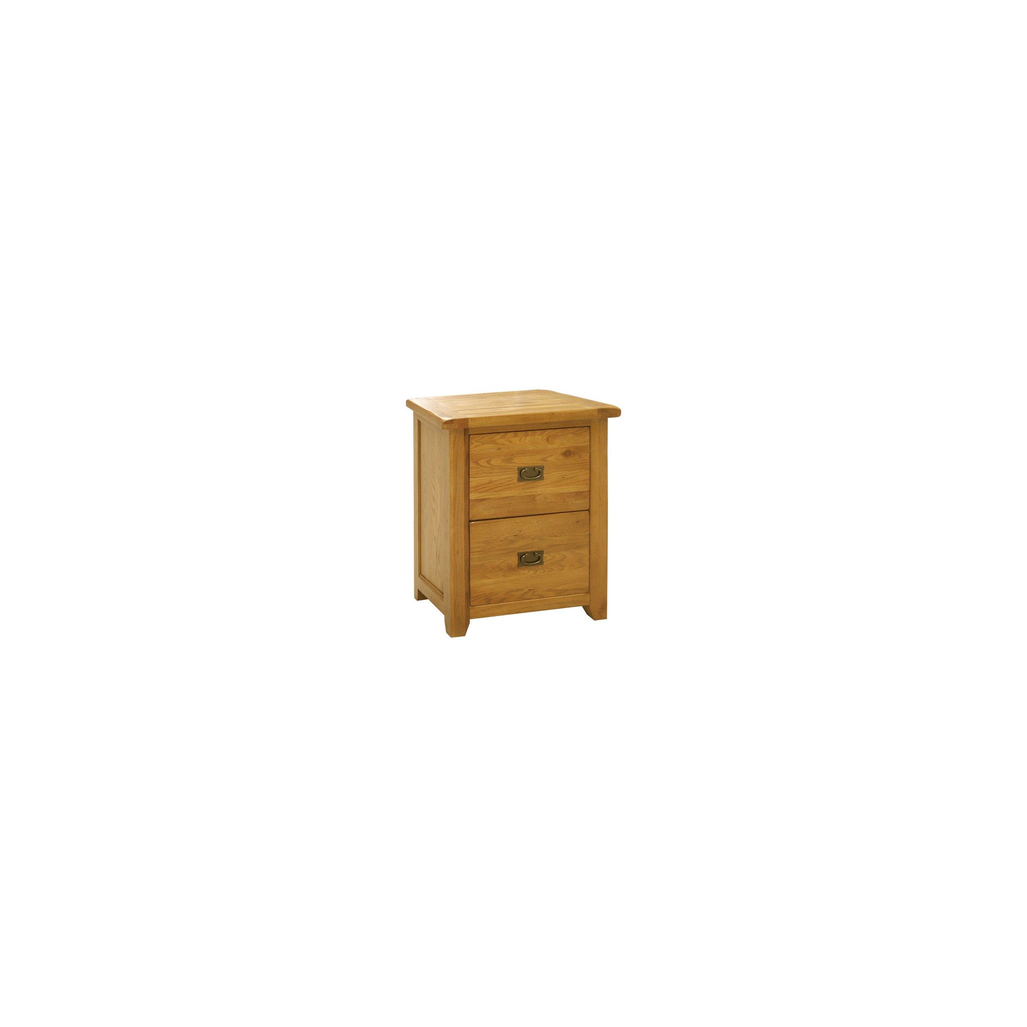 Kelburn Furniture Bordeaux 2 Drawer Filing Cabinet in Medium Oak Stain and Satin Lacquer at Tesco Direct