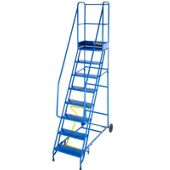 Medium Duty 4 Tread Steel Warehouse Mobile Step (Punched Tread)