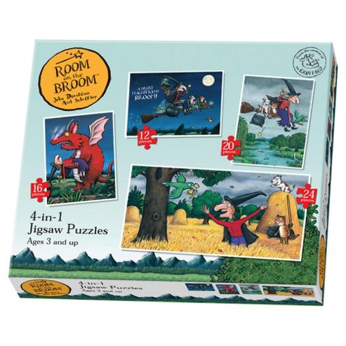 Image of Room On The Broom 4 In 1 Jigsaw Puzzles
