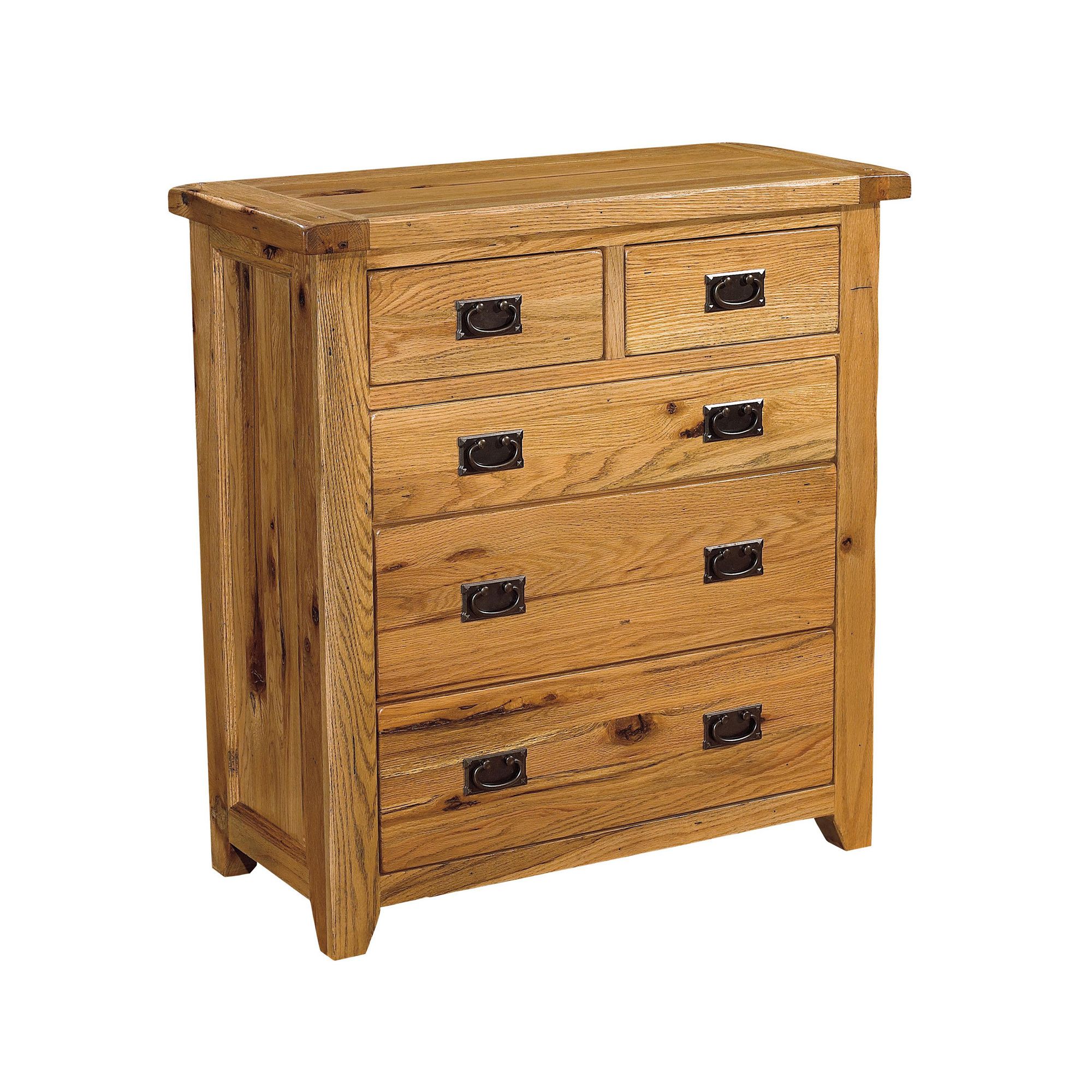 Kelburn Furniture Parnell 2 Over 3 Chest of Drawers in Rustic Oak at Tescos Direct