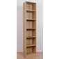 Kit Form Budget Tall Narrow Bookcase - Oak