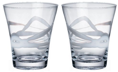 Image of Bormioli Rocco Ceralacca Tumblers Glasses - 385ml - 13oz - White - Set Of 2