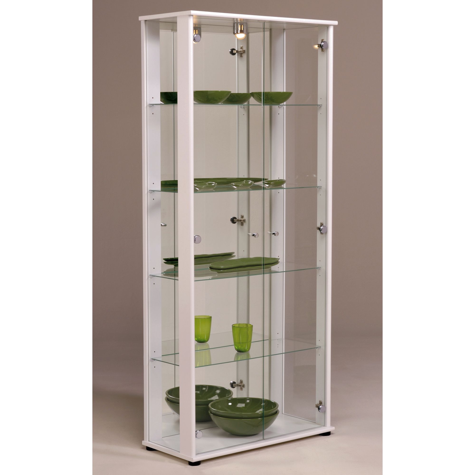 Parisot Oscar Display Cabinet - Megeve White at Tesco Direct