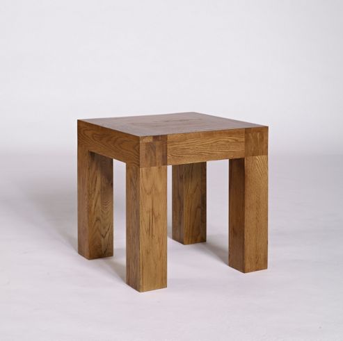 Image of Ametis Santana Rustic Oak Lamp Table