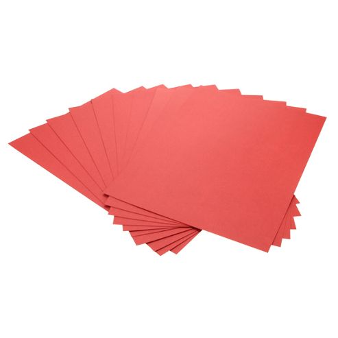 Image of Cardstock Plain Red A4 - 25 Pk