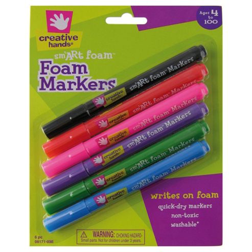 Image of Foam Markers, 6 Pack
