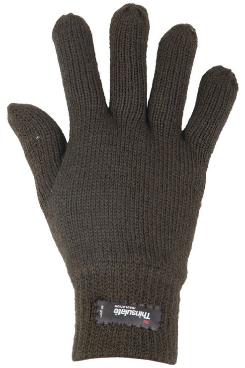 Image of Thinsulate Men's Knitted Gloves - Green